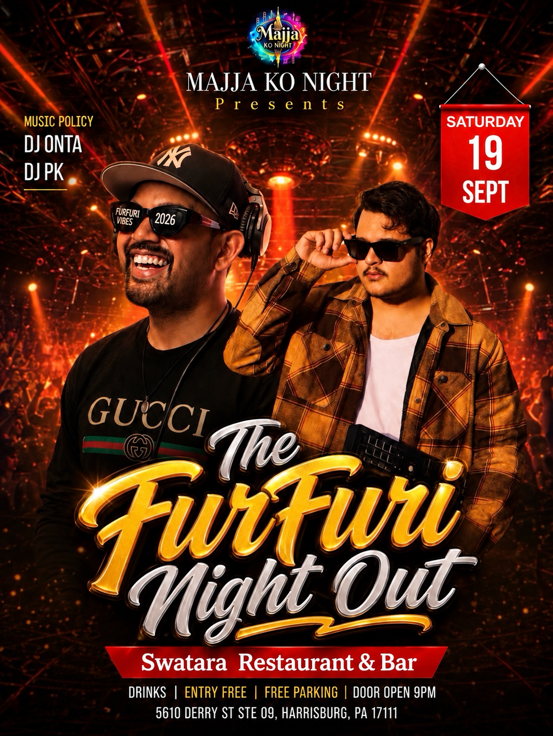 The FurFuri Night Out — flyer